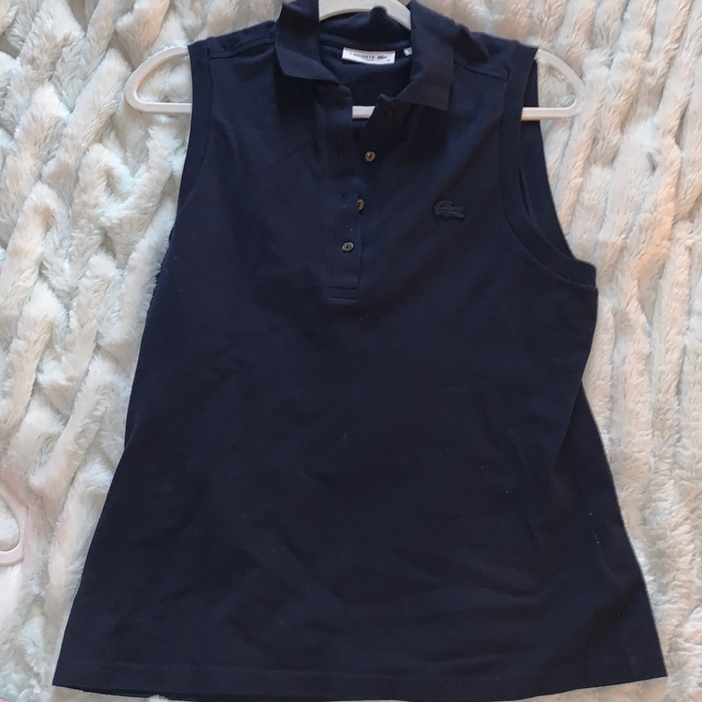 Lacoste sleeveless top. Like new.